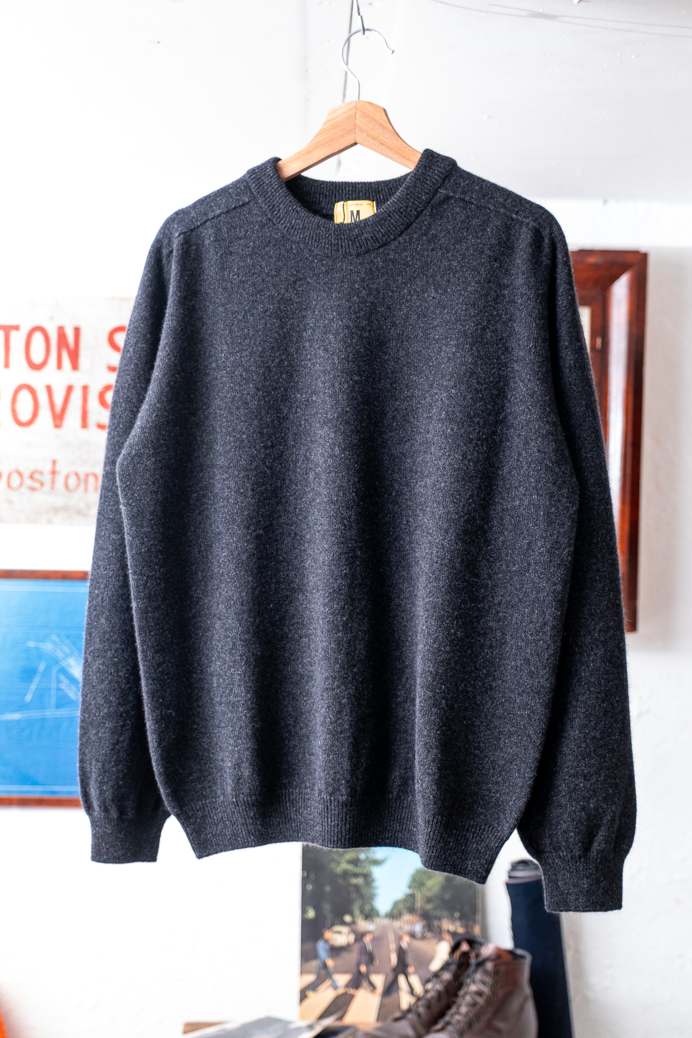 Nitto Knitwear - Armen Round Neck Jumper Charcoal