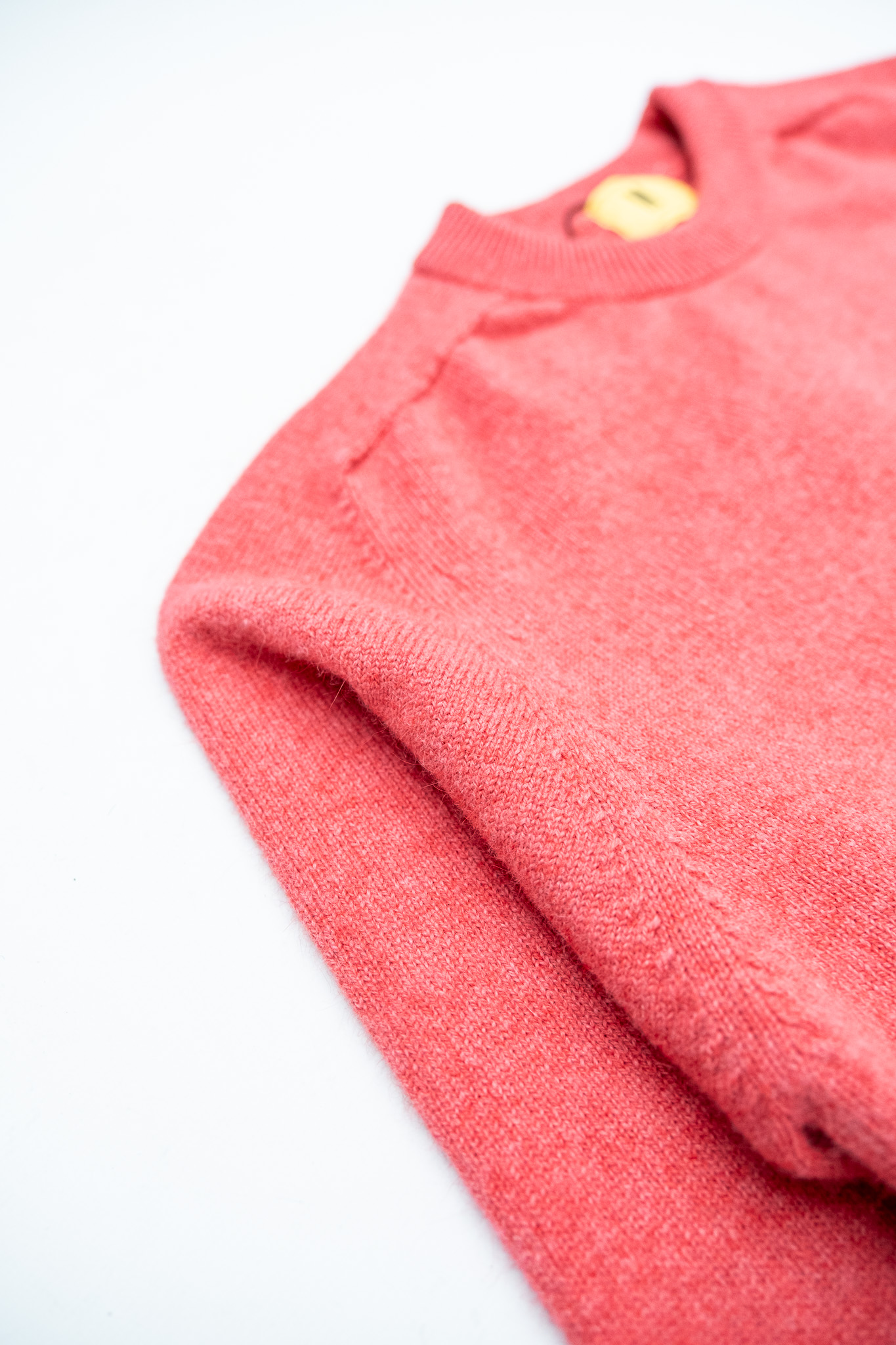 Nitto Knitwear - Armen Round Neck Jumper Pink Lipstick - 3
