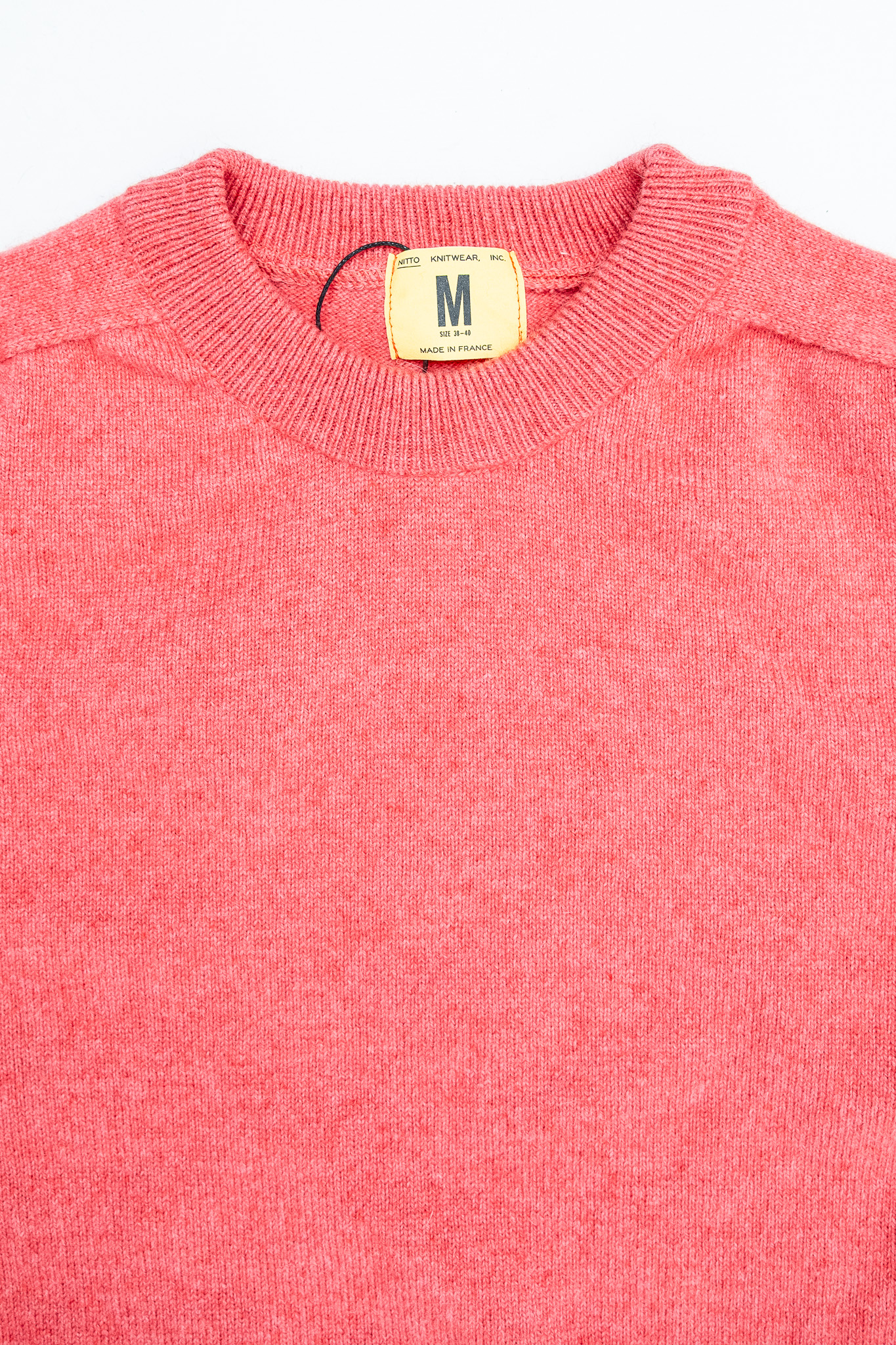 Nitto Knitwear - Armen Round Neck Jumper Pink Lipstick - 4