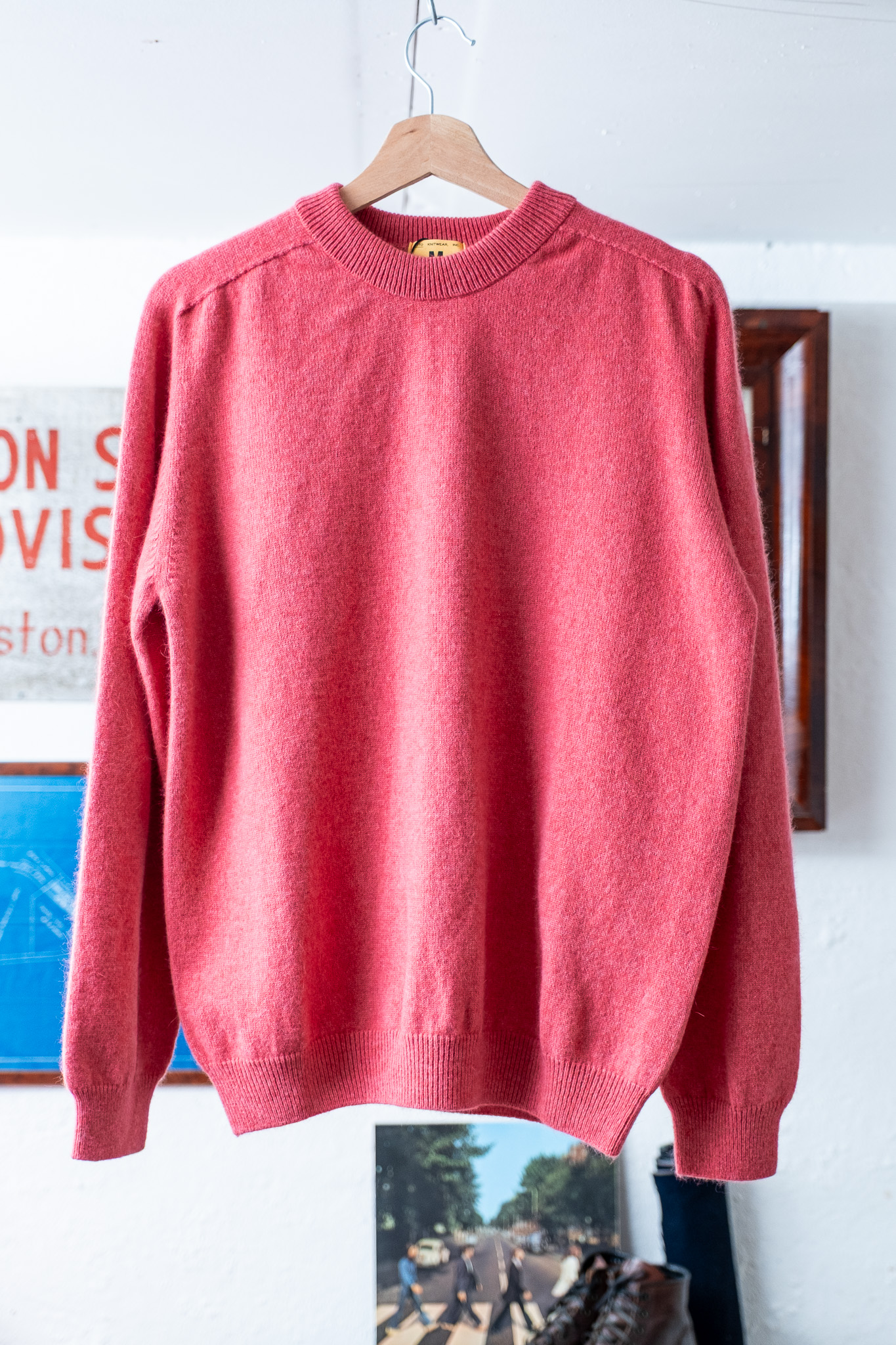 Nitto Knitwear - Armen Round Neck Jumper Pink Lipstick