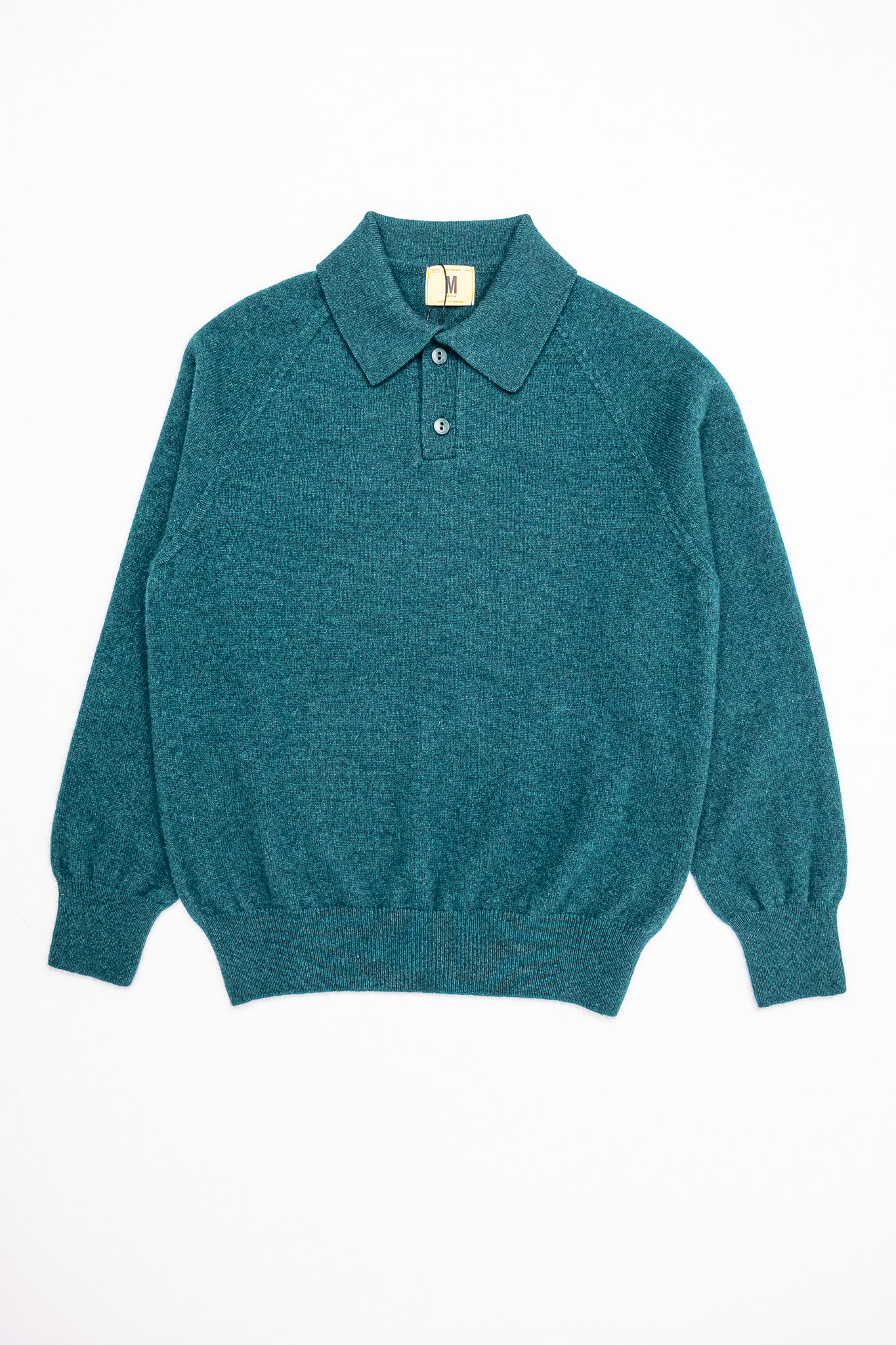 Nitto Knitwear - Armen Long Sleeves Polo Green Sacramento