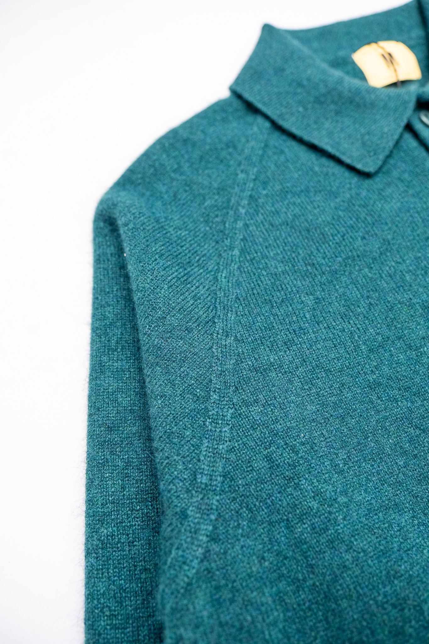 Nitto Knitwear - Armen Long Sleeves Polo Green Sacramento - 4