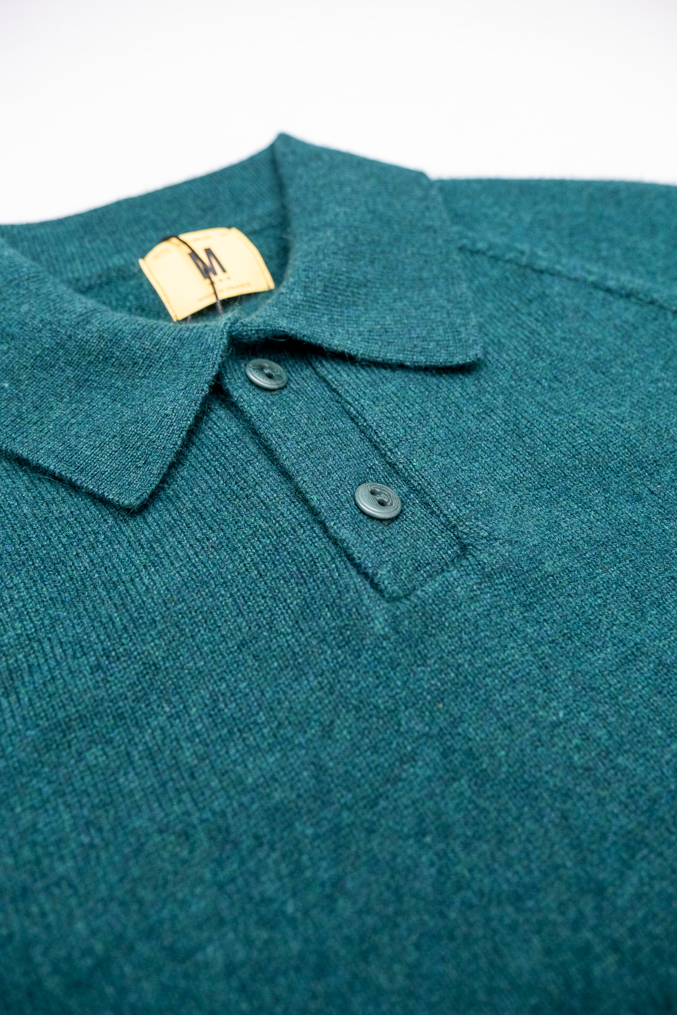 Nitto Knitwear - Armen Long Sleeves Polo Green Sacramento - 3