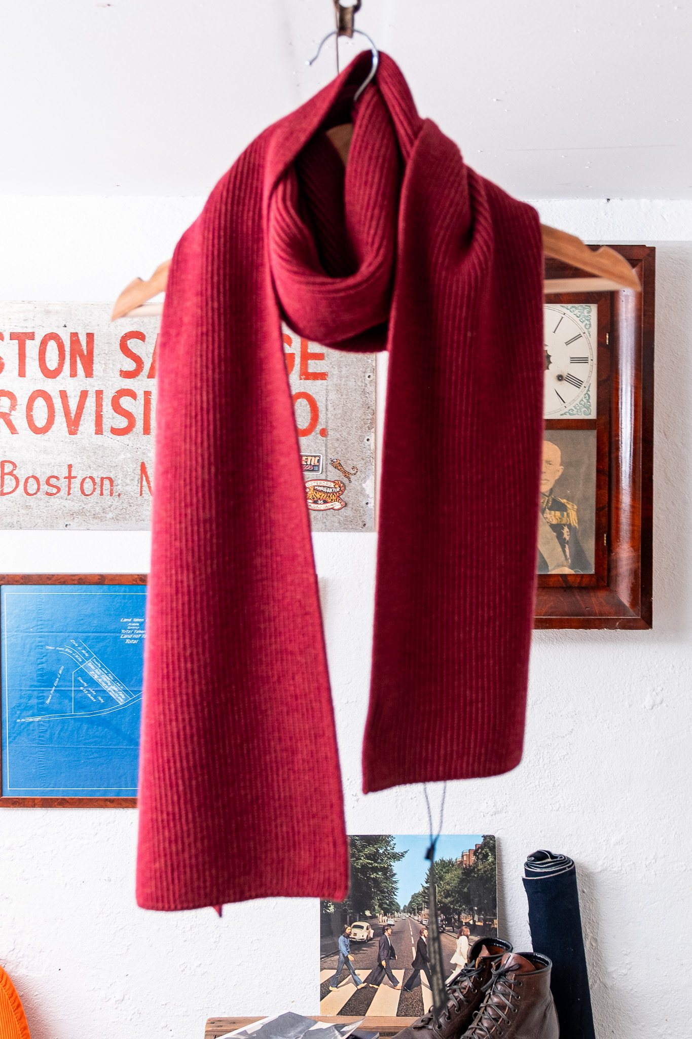 Nitto Knitwear - Loris Scarf Heather Red