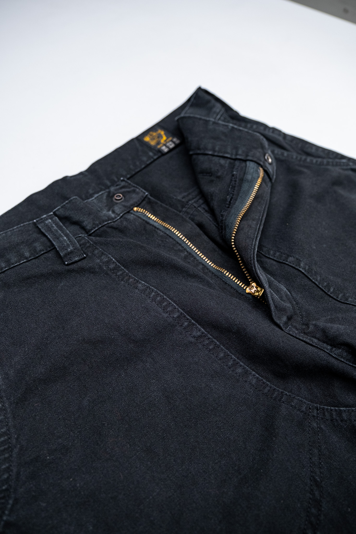 Orslow - 01-5329-61S Double Knee Canvas Work Trousers Black - 6