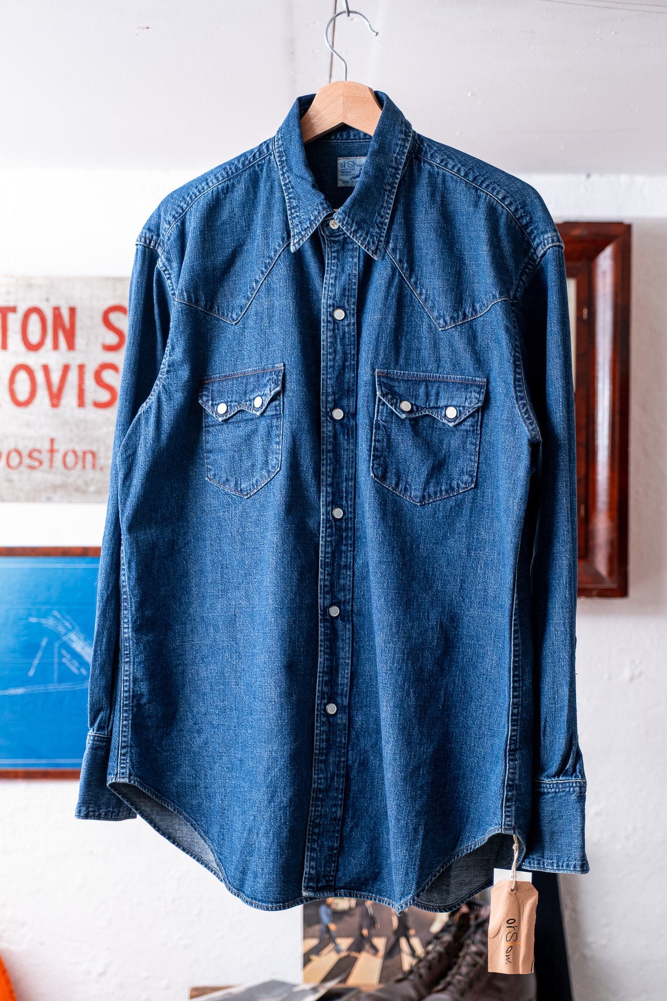 Orslow - 01-8124-85 Denim Western Shirt Vintage Indigo