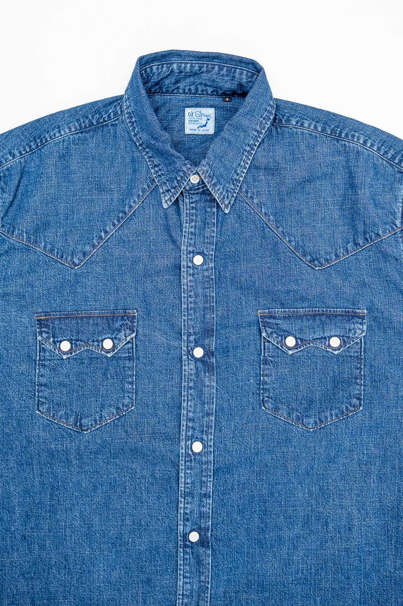 Orslow - 01-8124-85 Denim Western Shirt Vintage Indigo - 3