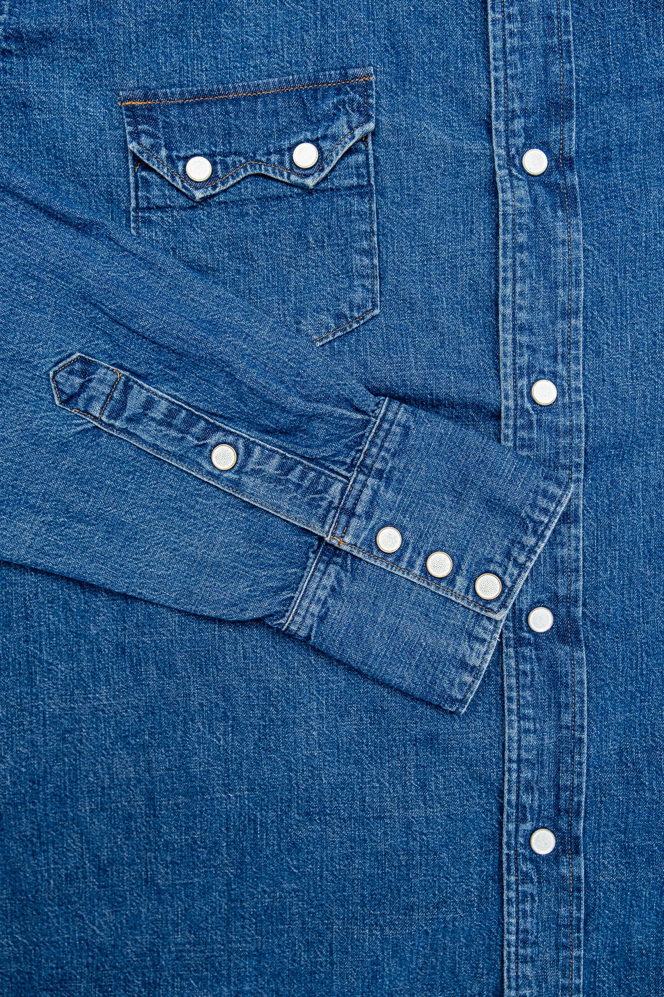 Orslow - 01-8124-85 Denim Western Shirt Vintage Indigo - 6