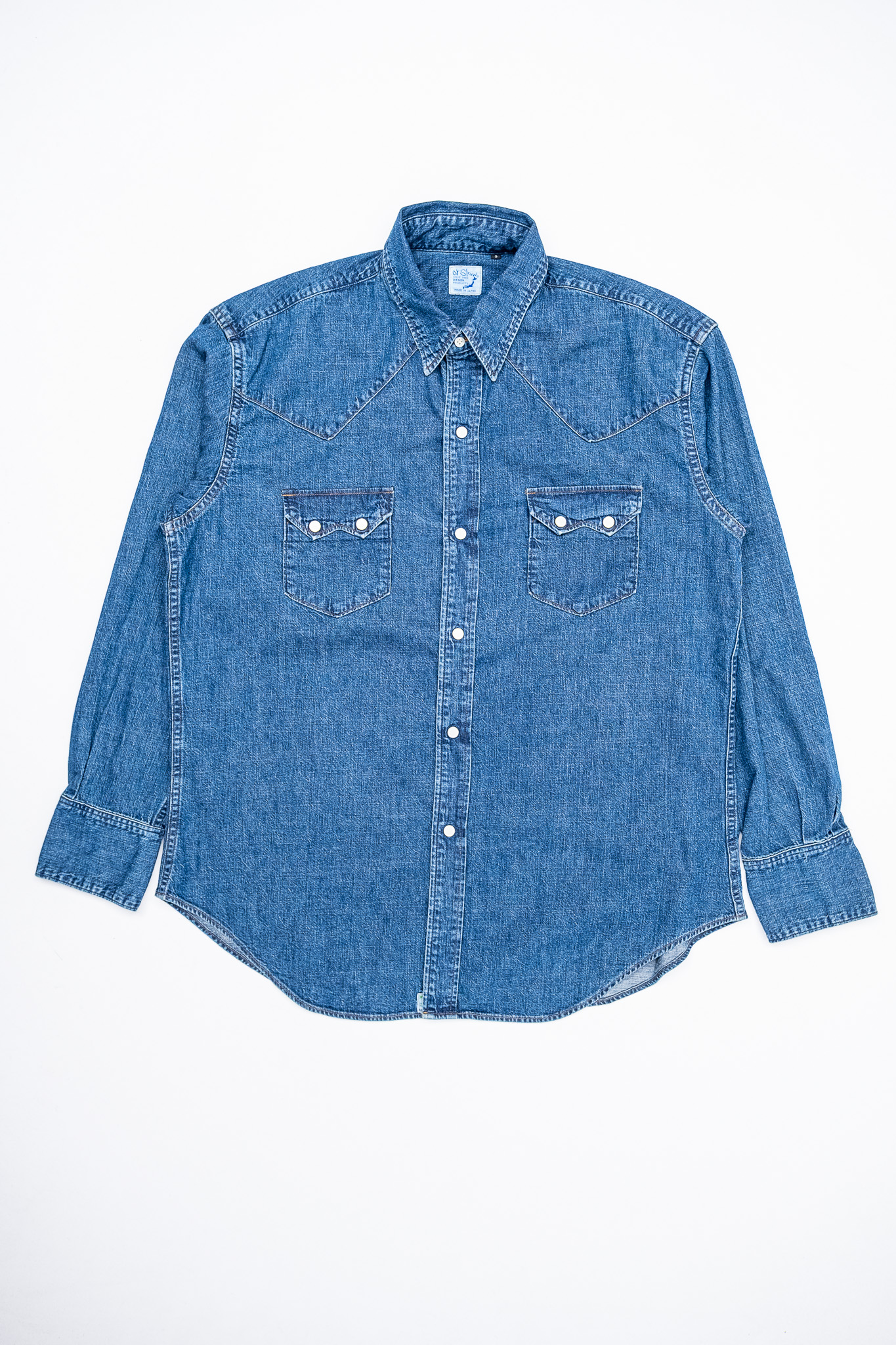 Orslow - 01-8124-85 Denim Western Shirt Vintage Indigo - 2