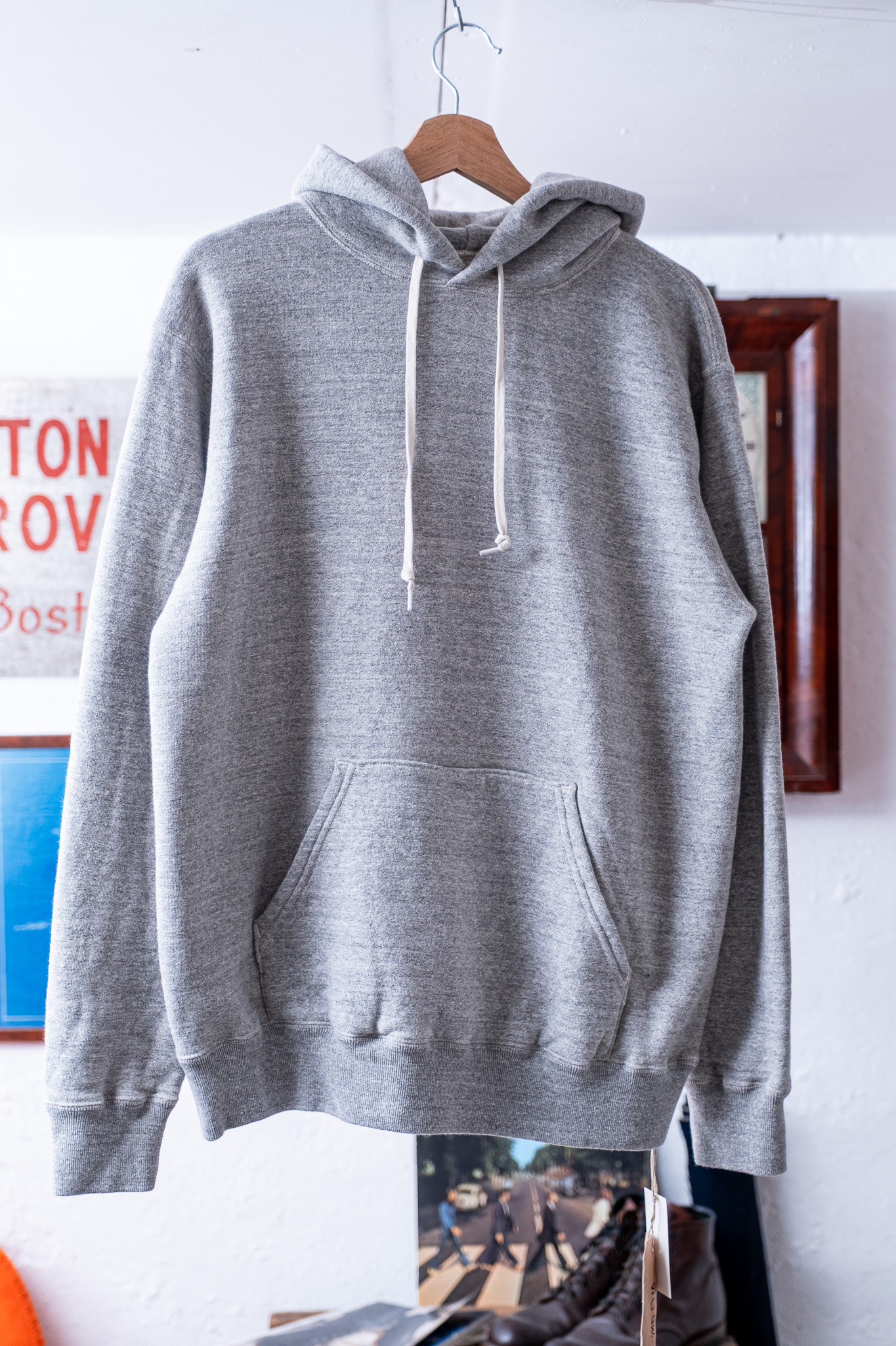 Orslow - 03-0016-64 Loopwheel Hooded Sweatshirt Heather Gray
