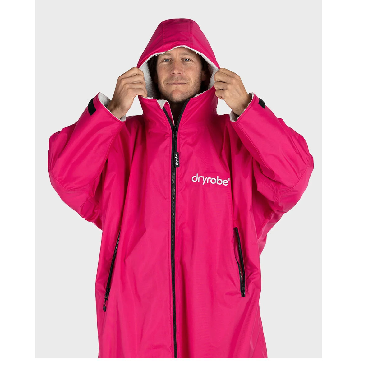 Dryrobe poncho Advance pink/light grey