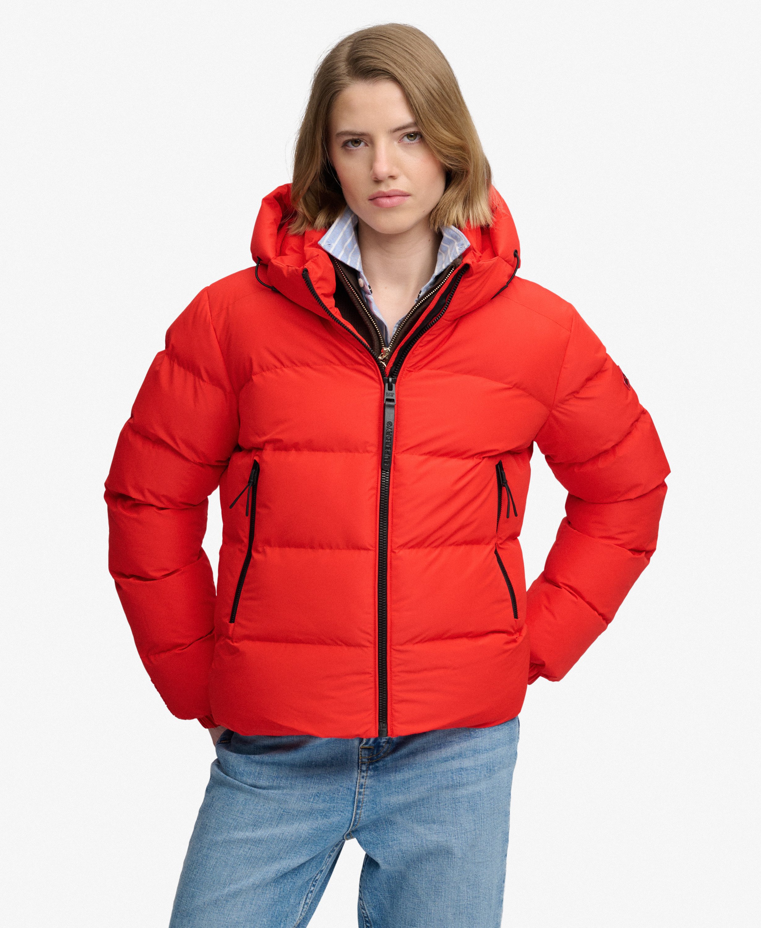 SUPERDRY Hooded Sports Puffer Jacket Dam - 3