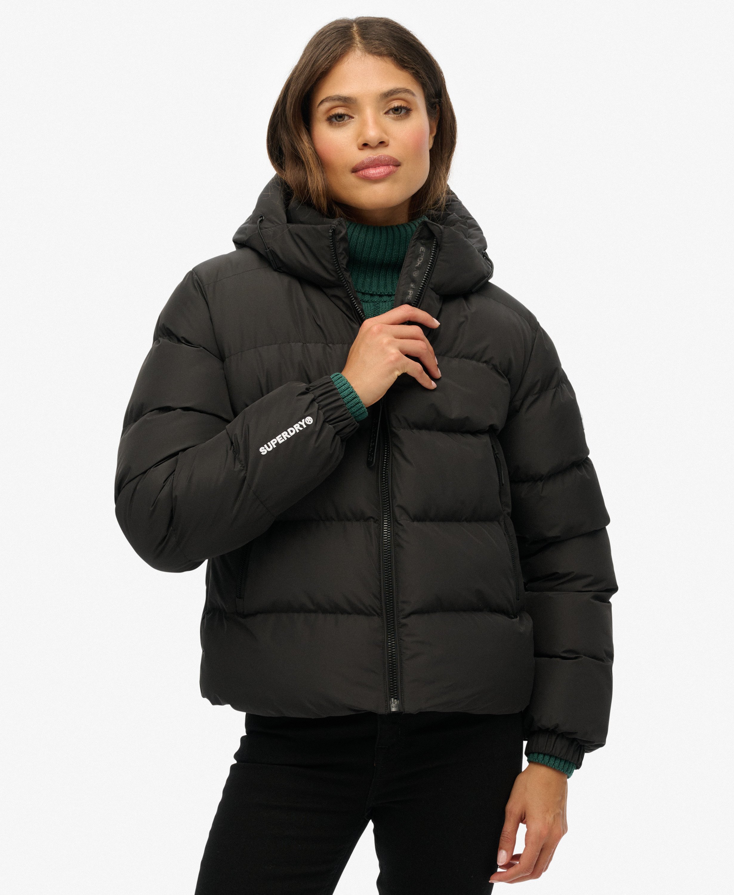 SUPERDRY Hooded Sports Puffer Jacket Dam