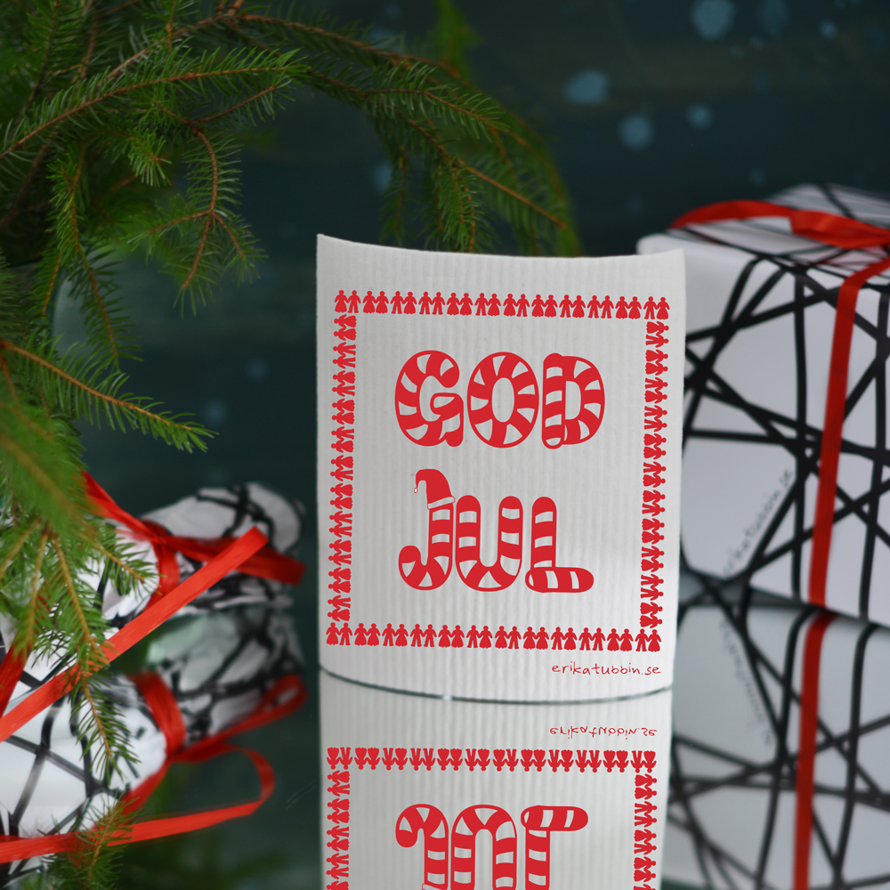 disktrasa GOD JUL röd - FÖRBOKA NU!