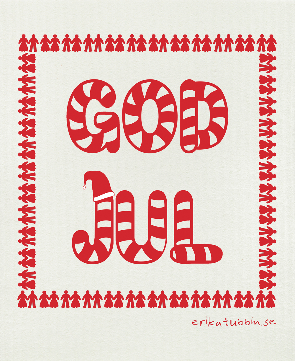 disktrasa GOD JUL röd - FÖRBOKA NU! - 2