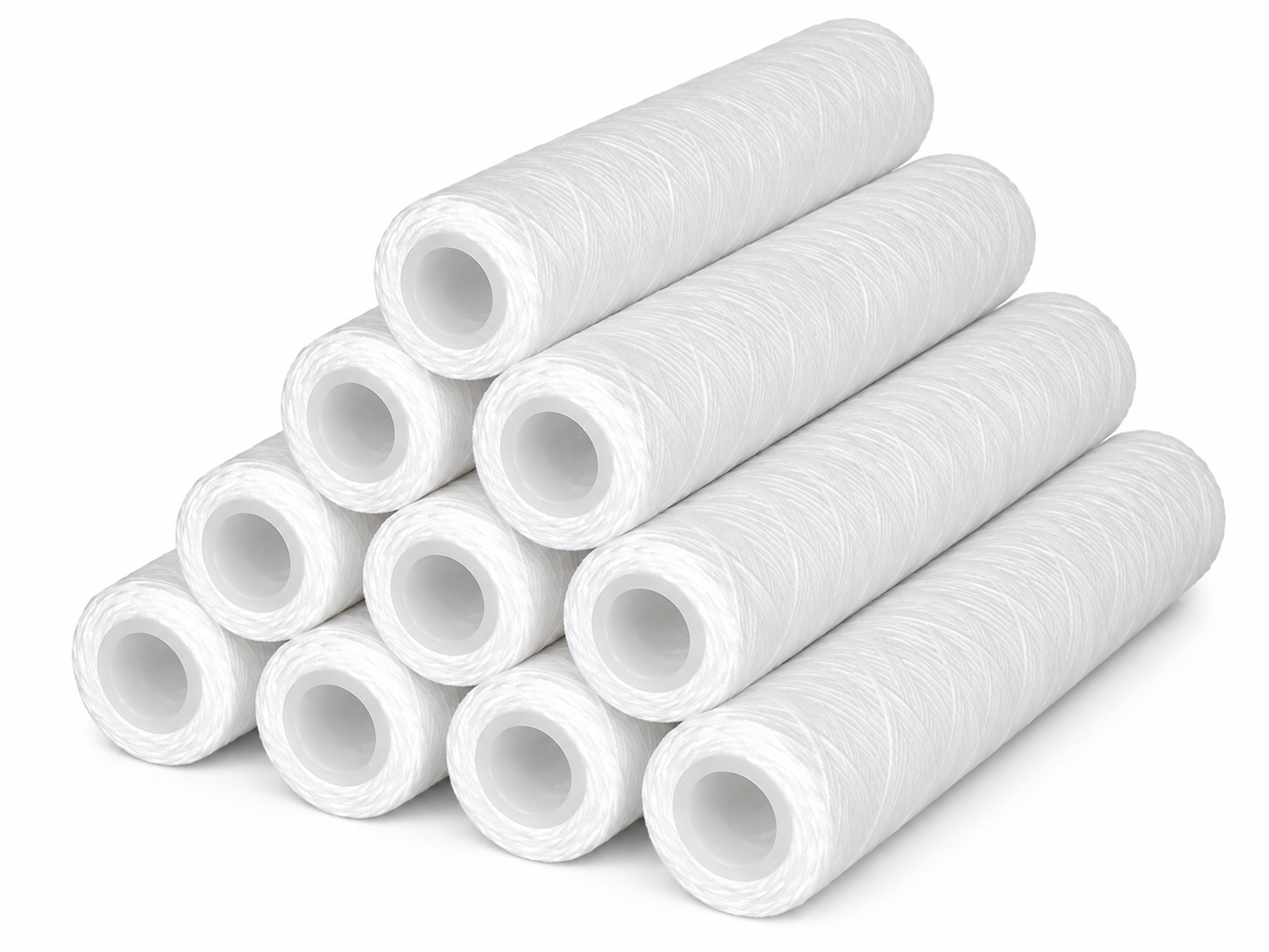 PP Stringfilterpatron 10" 100 mikron - 10 Pack -