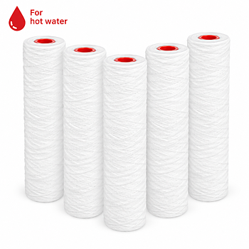 PP Stringfilterpatron 10" HOT 5 mikron - 5 pack -