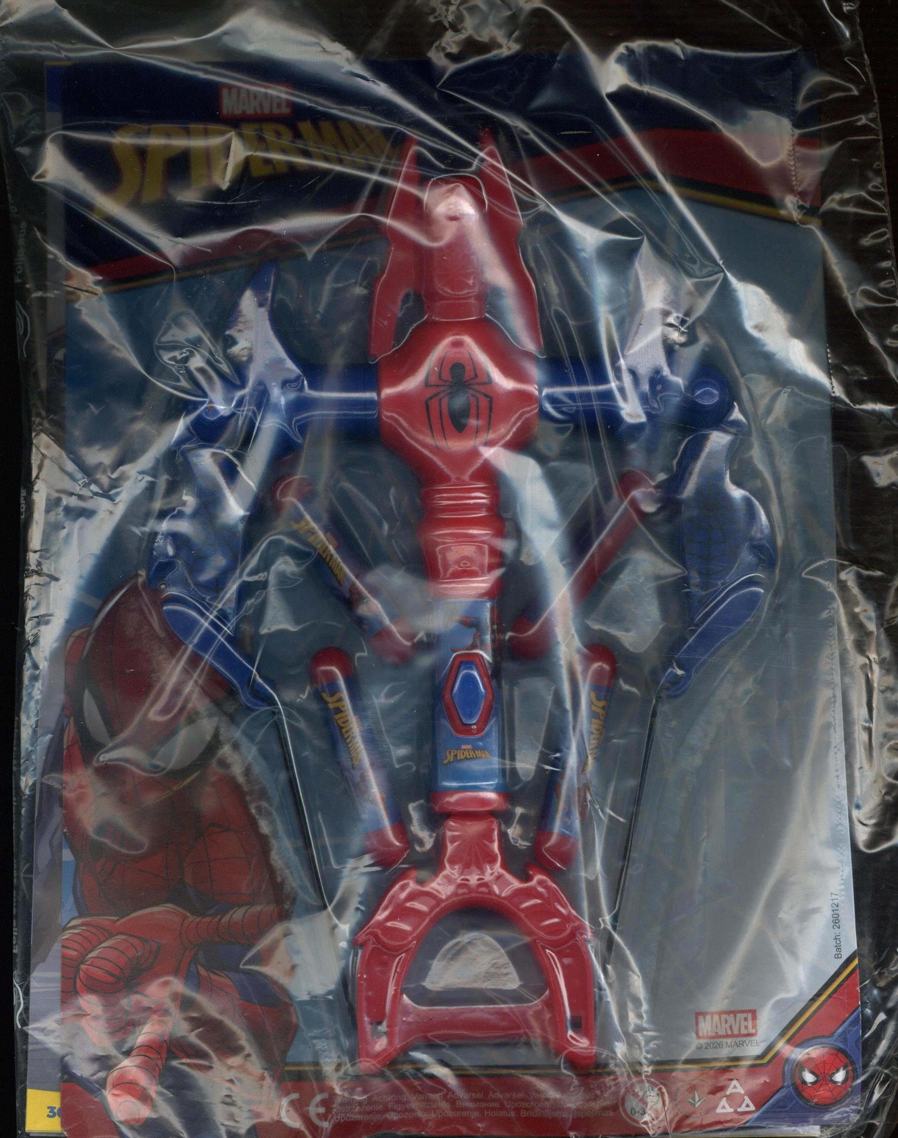Kids Trend nr 6 2026, Spider-Man med armborst + 4 målskott