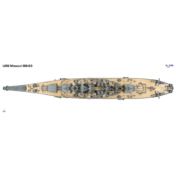 Battleship USS Missouri BB-63 1355mm, 1/200 - 7