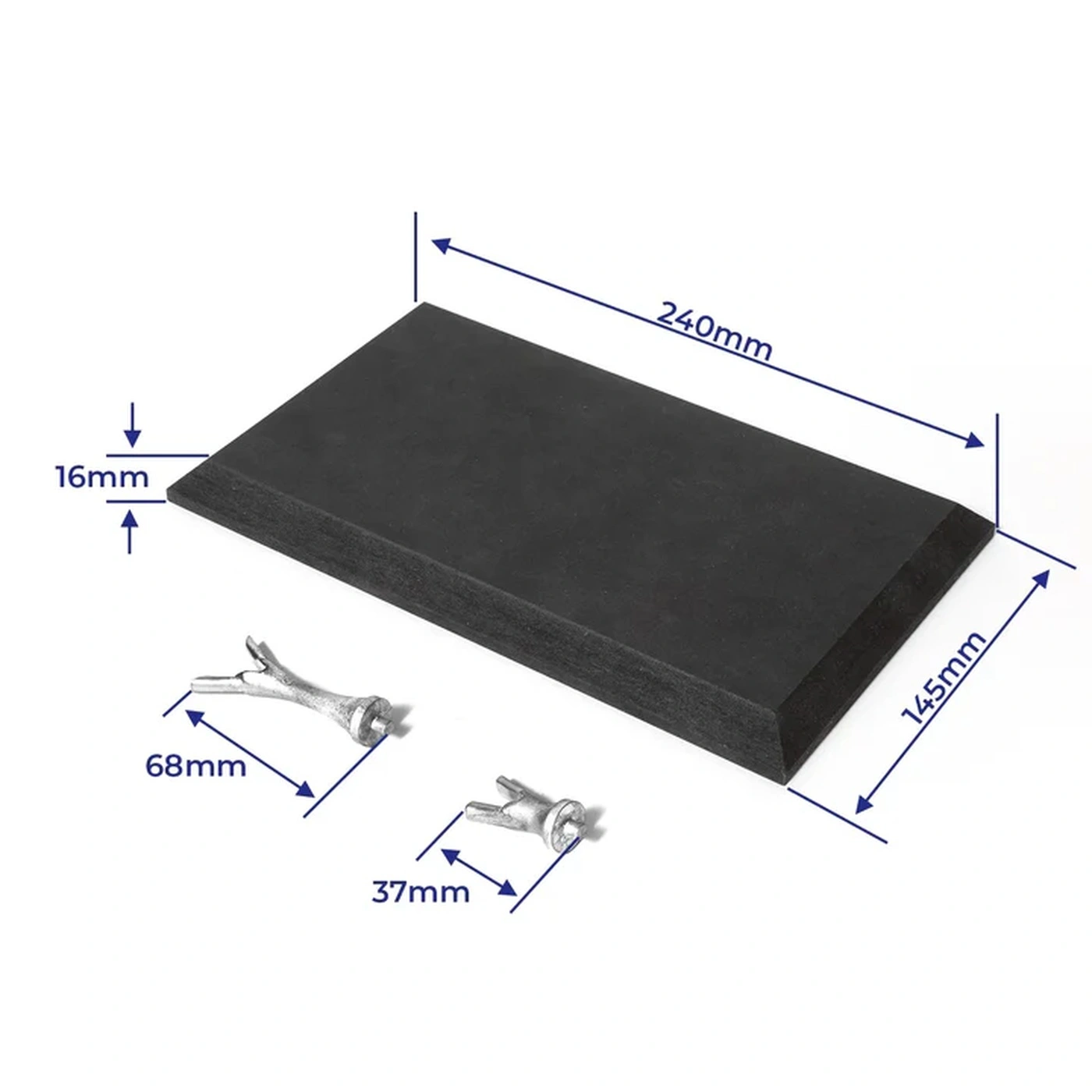 Black Display Plate with Supports for Endeavour America's Cup ’34 - 2