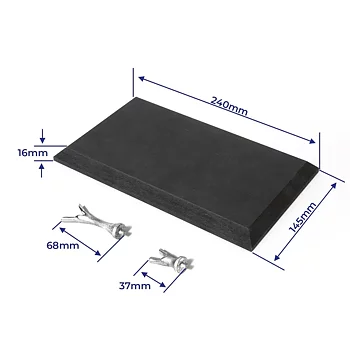 Black Display Plate with Supports for Endeavour America's Cup ’34