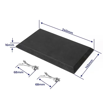 Black Display Plate with Supports for America's Cup 1851