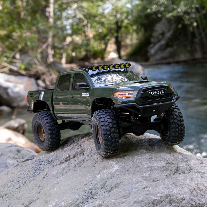 AXIAL 1/30 Axial SCX30 Toyota Tacoma (Battery & Charger Included) Green - 5