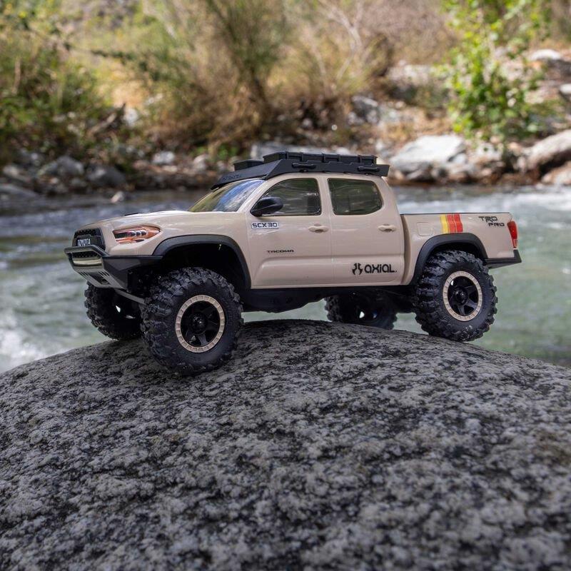 AXIAL 1/30 Axial SCX30 Toyota Tacoma (Battery & Charger Included) Tan - 9