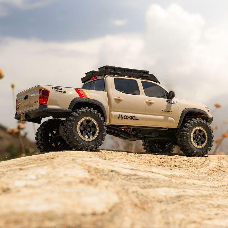 AXIAL 1/30 Axial SCX30 Toyota Tacoma (Battery & Charger Included) Tan - 7
