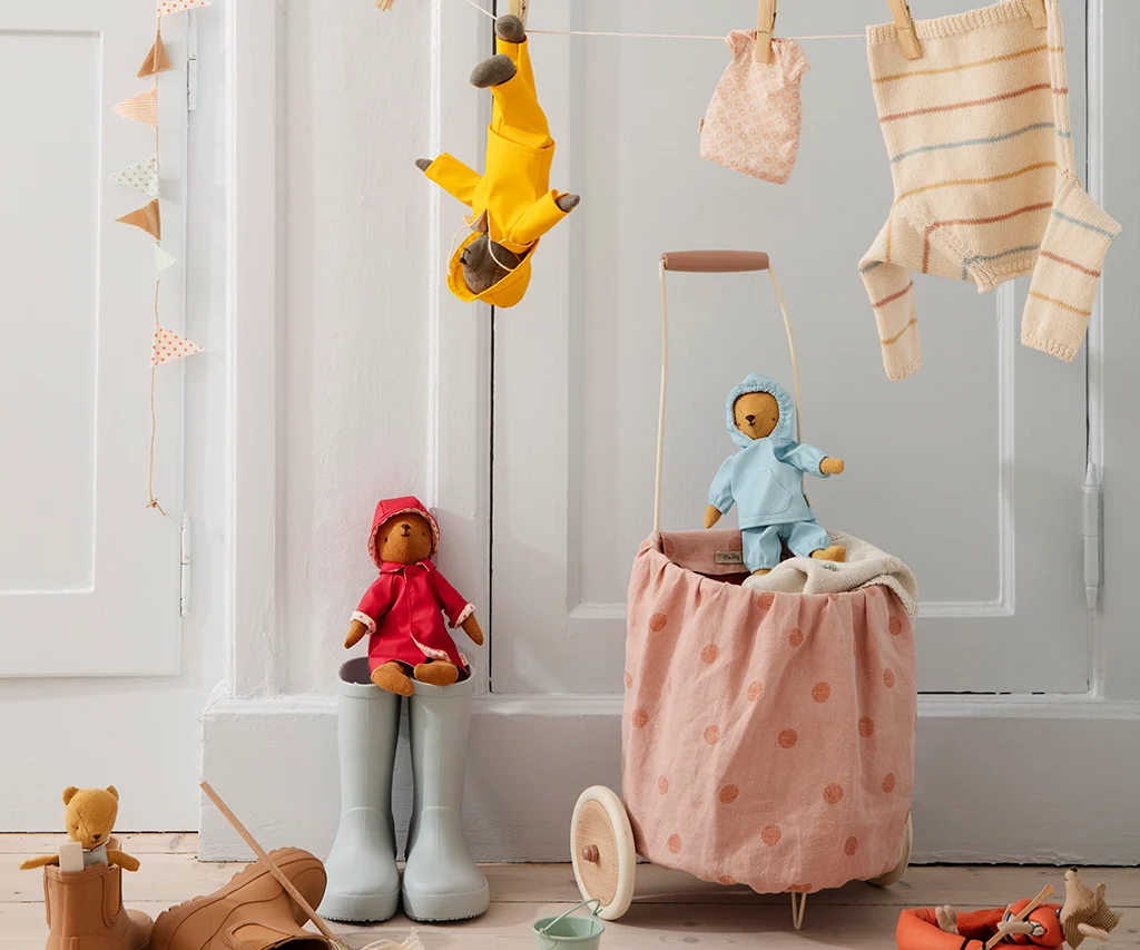 Maileg - Regnjacka med hatt, Teddy mamma - 3