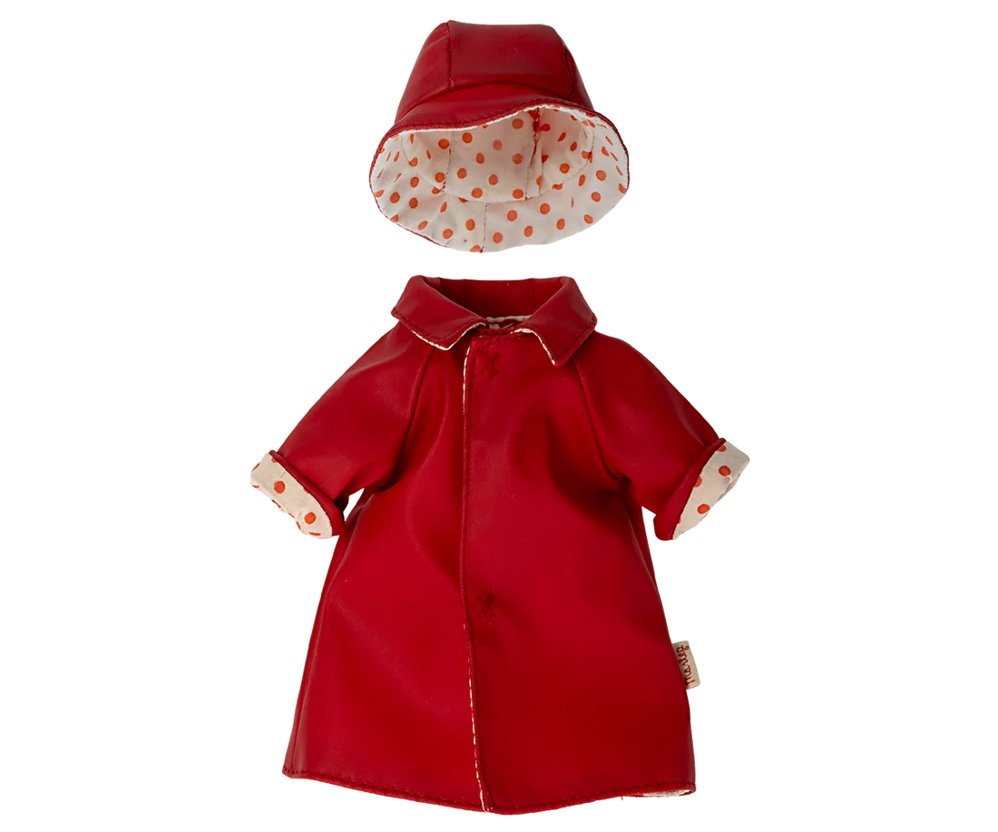 Maileg - Regnjacka med hatt, Teddy mamma