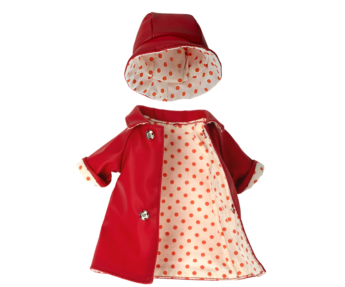 Maileg - Regnjacka med hatt, Teddy mamma - 2