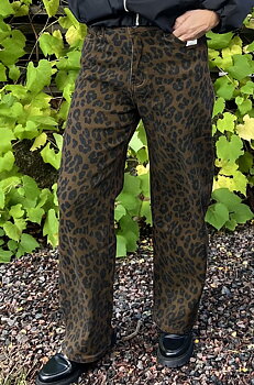 Cosy House Jeans Baggy Balloon Leopard