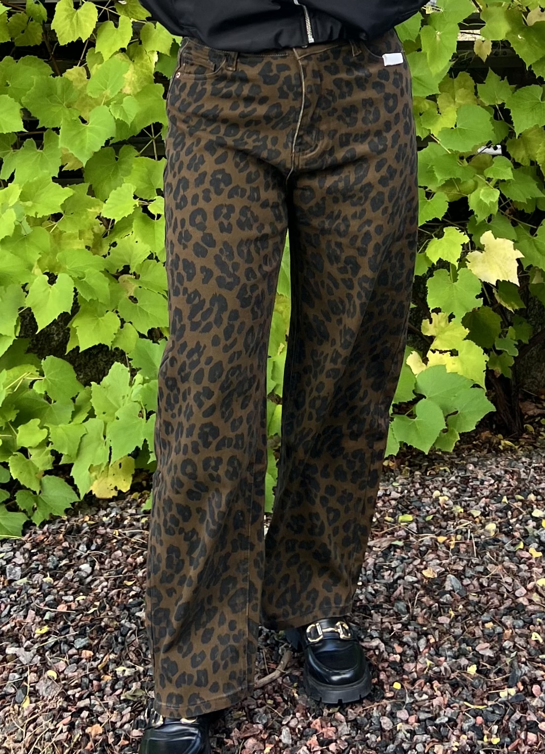 Cosy House Jeans Baggy Balloon Leopard