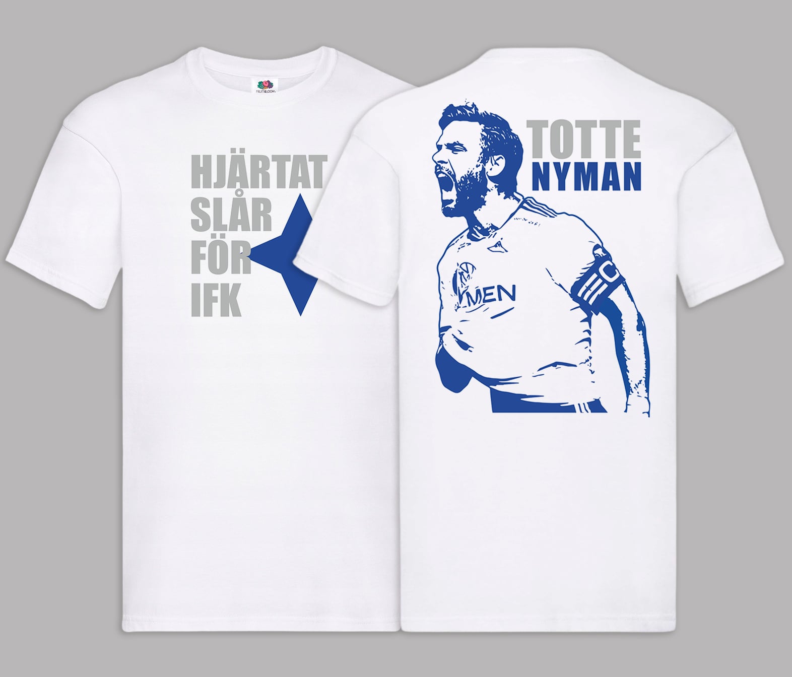 Hjärtat slår för IFK - T-shirt (Vit)