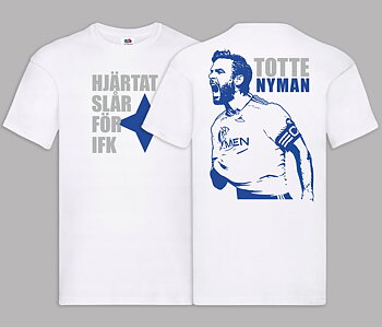 Hjärtat slår för IFK - T-shirt (Vit)