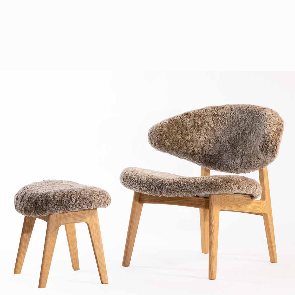 RAM Lounge chair KLC02 - upholstered back (several choices) - Kristensen & Kristensen - 10