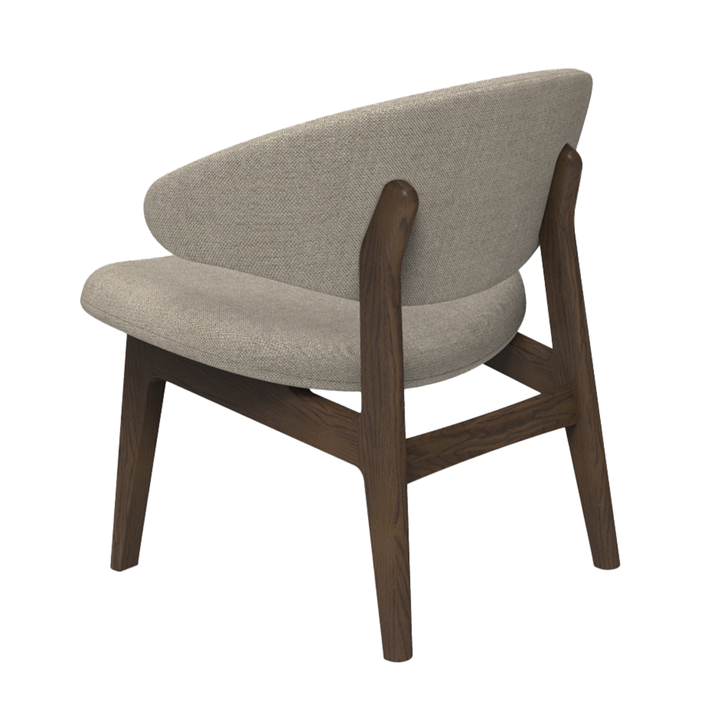 RAM Lounge chair KLC02 - upholstered back (several choices) - Kristensen & Kristensen - 11