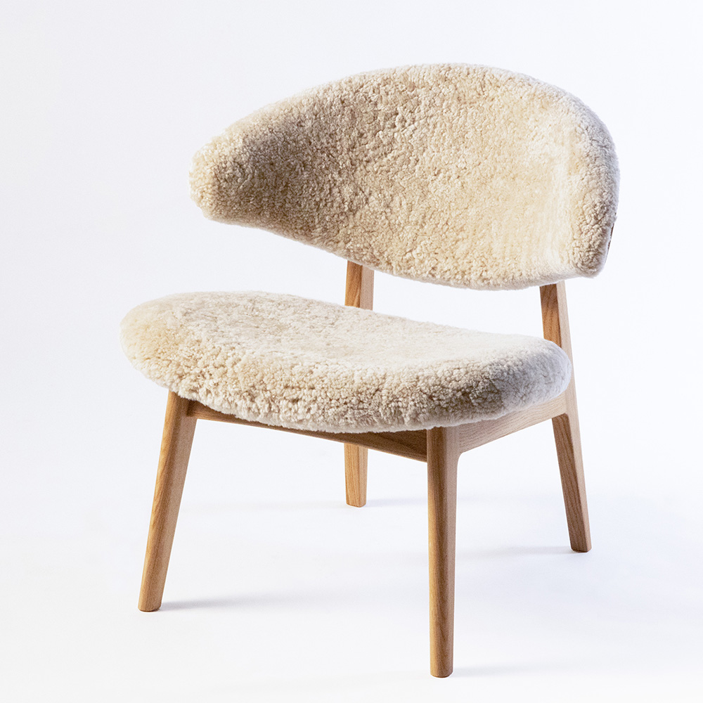 RAM Lounge chair KLC02 - upholstered back (several choices) - Kristensen & Kristensen - 15