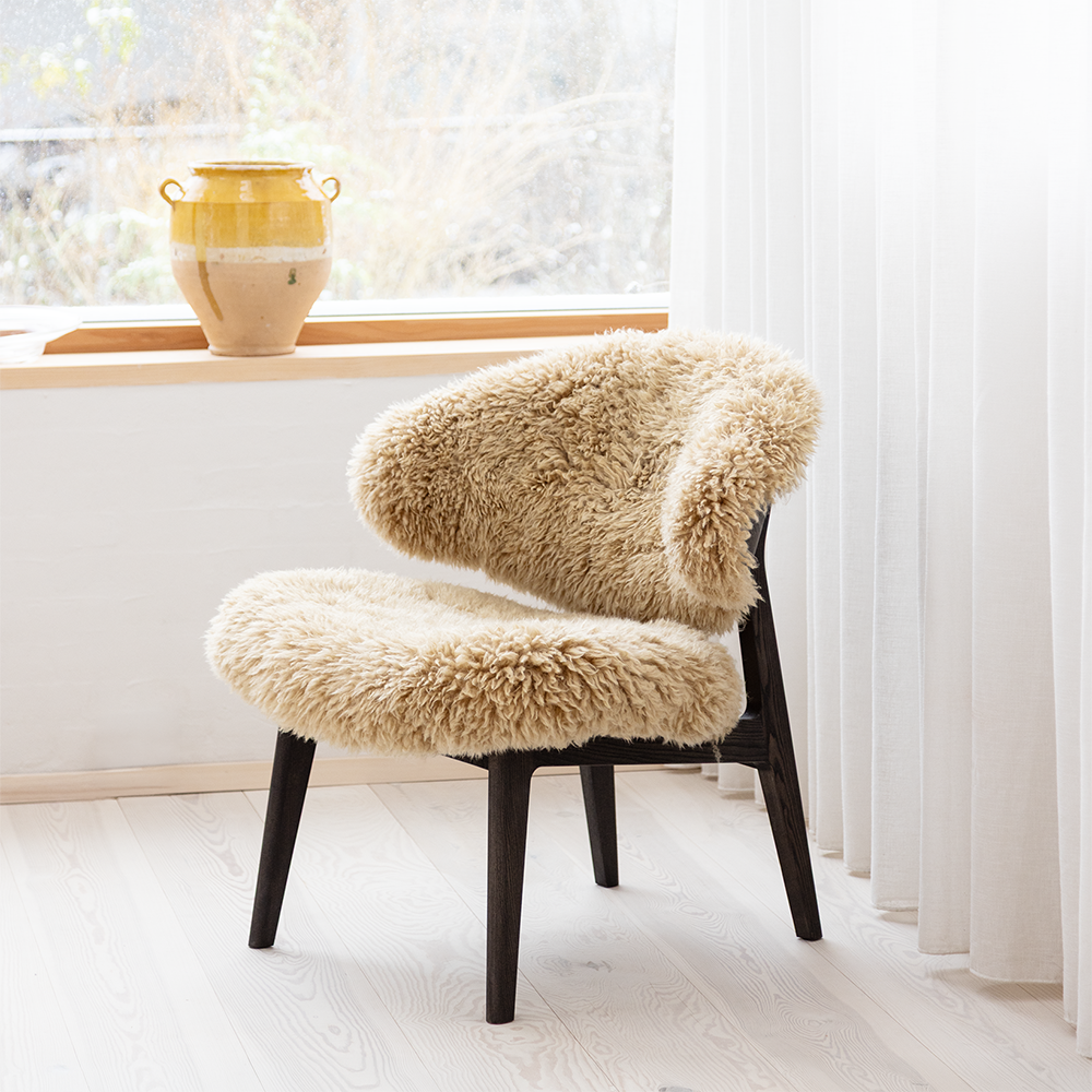 RAM Lounge chair KLC02 - upholstered back (several choices) - Kristensen & Kristensen - 6