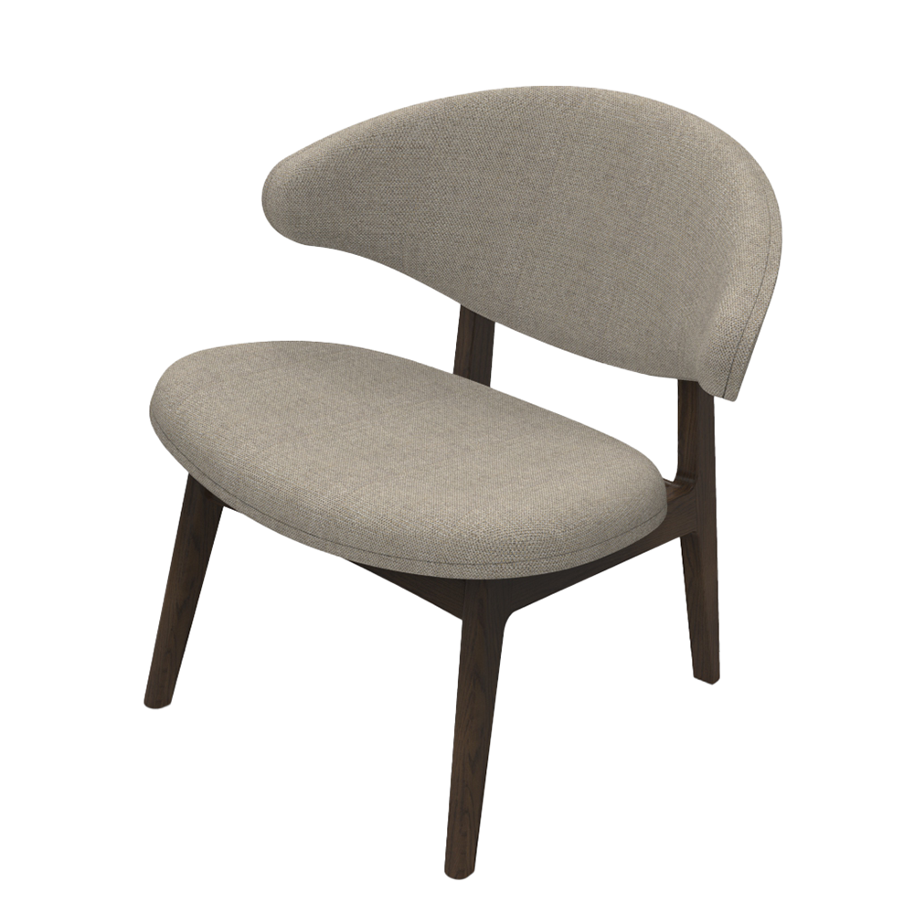 RAM Lounge chair KLC02 - upholstered back (several choices) - Kristensen & Kristensen - 9