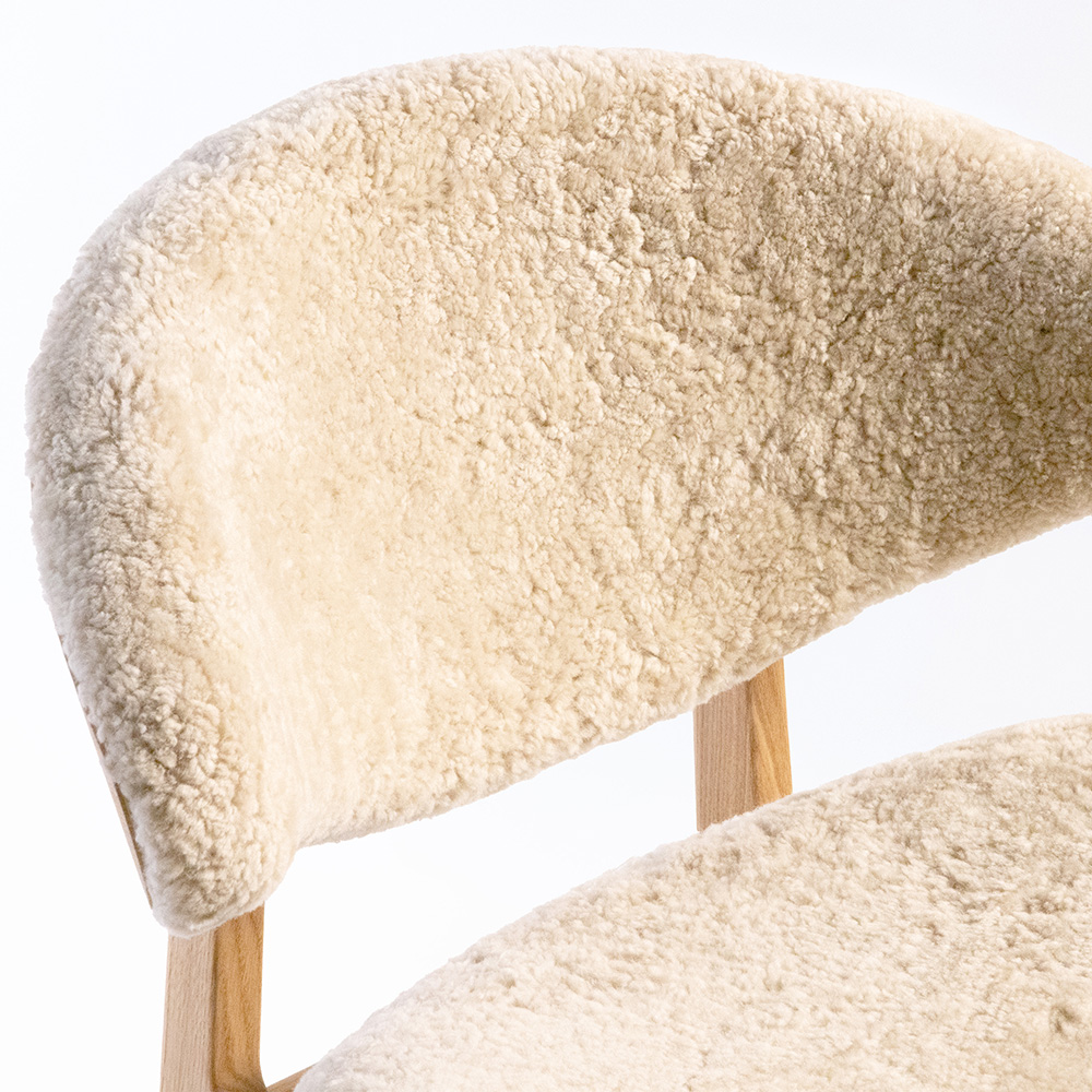 RAM Lounge chair KLC02 - upholstered back (several choices) - Kristensen & Kristensen - 16