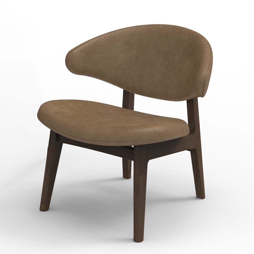 RAM Lounge chair KLC02 - upholstered back (several choices) - Kristensen & Kristensen - 13