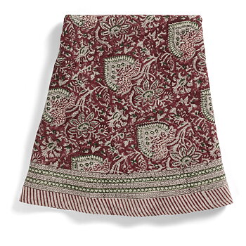 Rund linneduk Oriental Red Ø220 cm