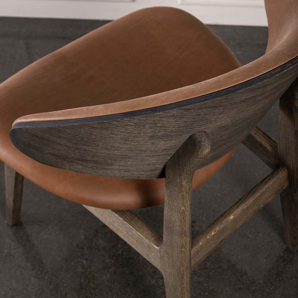 RAM Lounge chair KLC2S - wooden back (several choices) - Kristensen & Kristensen - 9