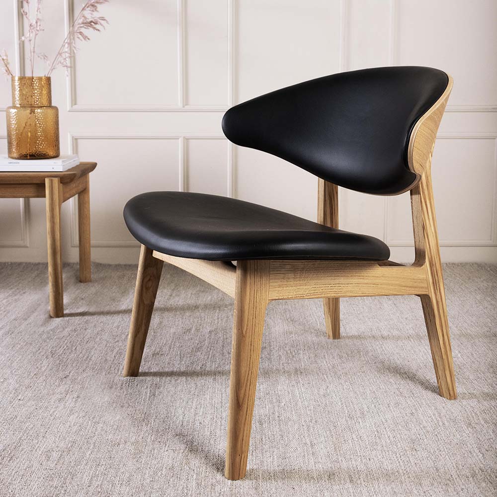 RAM Lounge chair KLC2S - wooden back (several choices) - Kristensen & Kristensen - 8