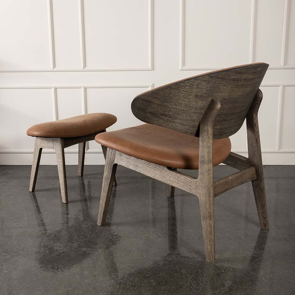 RAM Lounge chair KLC2S - wooden back (several choices) - Kristensen & Kristensen - 4