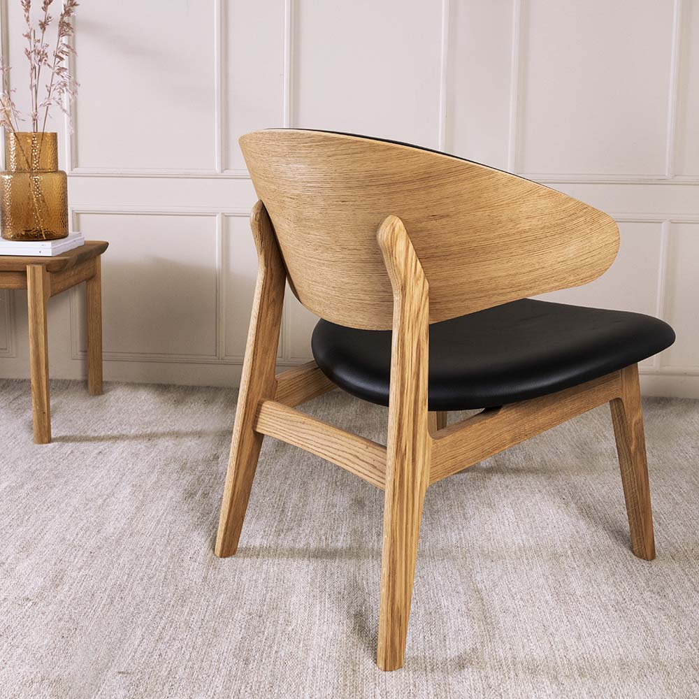 RAM Lounge chair KLC2S - wooden back (several choices) - Kristensen & Kristensen - 10