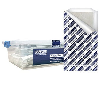 VetSet MelaTec Non-Adherent sår kompress 10x20 cm