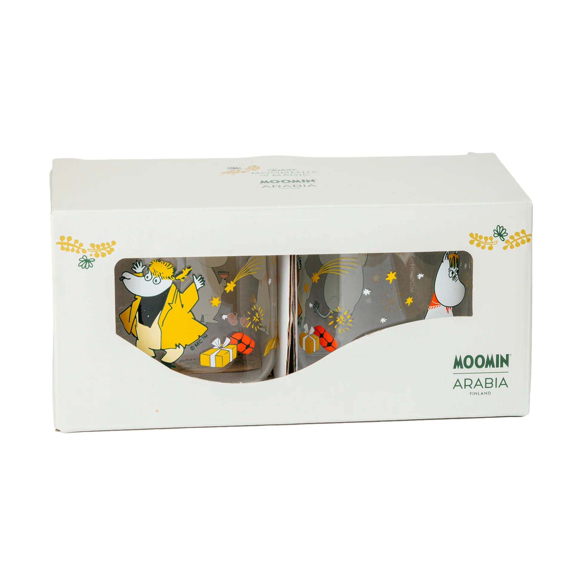Arabia Mumin Glasmuggar 30 cl - Kärleksgåva 2-Pack - 2